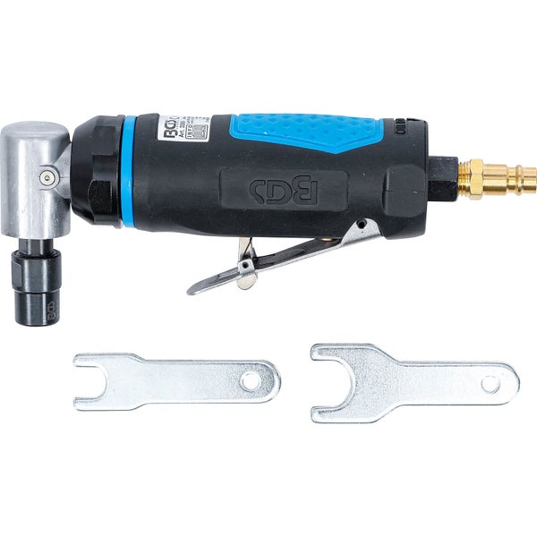 Druckluft-Winkelpolierer mit zwei Schraubenschlüsseln