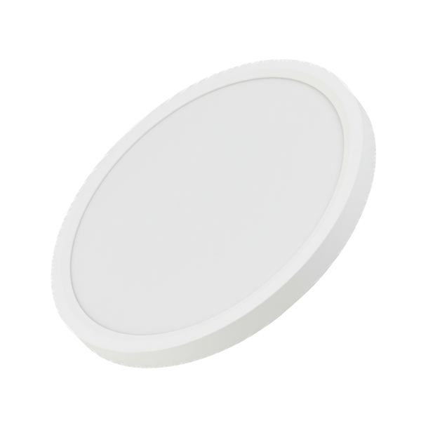 Flaches rundes LED-Panel in Weiß zur Deckenmontage