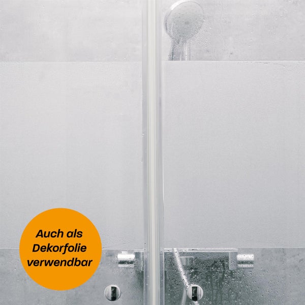Hinrichs UV Fensterfolie Selbsthaftend - 90 x 200 cm Folie Fenster Sichtschutz Matt