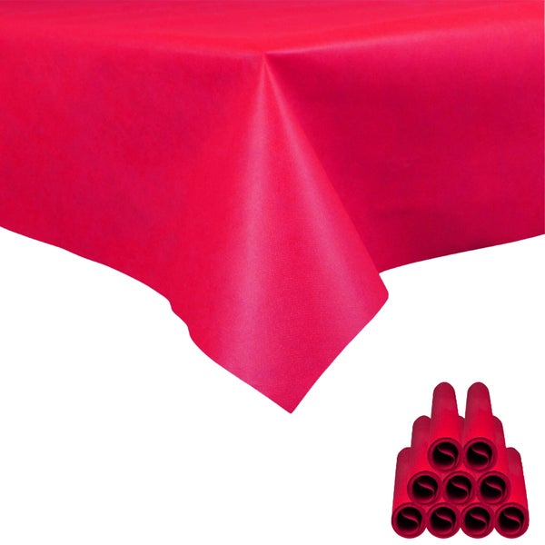 Sensalux  abwaschbare Tischdecke, 10 Stück, Vorteilspack, Pink 1m x 2,5m