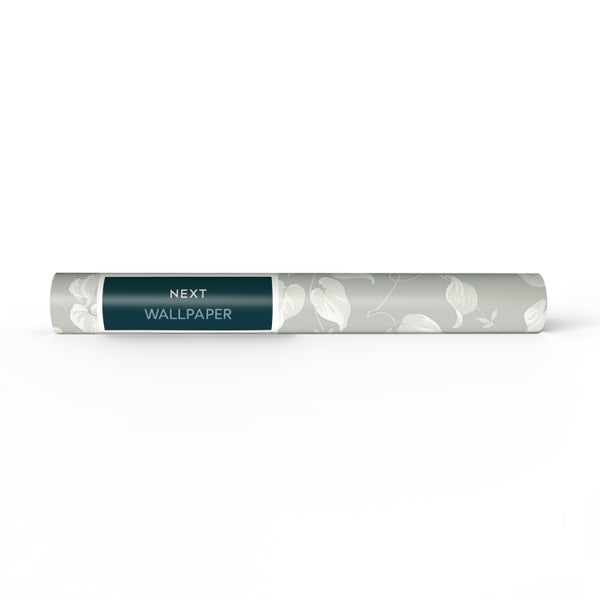 Next Vliestapete | Trail Flower - Grau - 10mx52cm