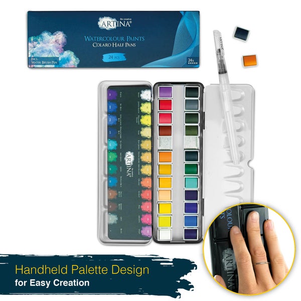 Artina Colaro Aquarell Wasserfarben 24er Set