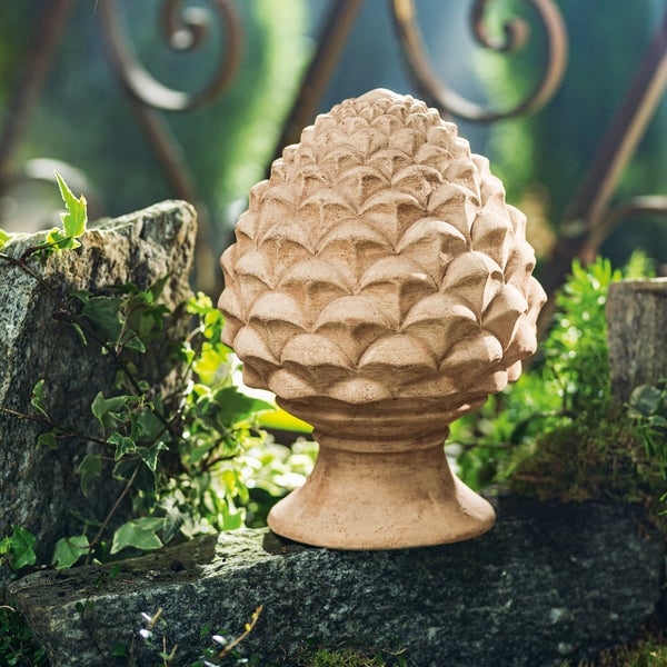 FRANK FLECHTWAREN | Zapfen Pigna, TERRACOTTA, Ø 20X28CM
