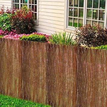 PROREGAL BRB - Sichtschutzmatte aus Weidenholz  für Garten und Balkon aus WeideHöhe 2m Länge 5m HxL: 2x5 m