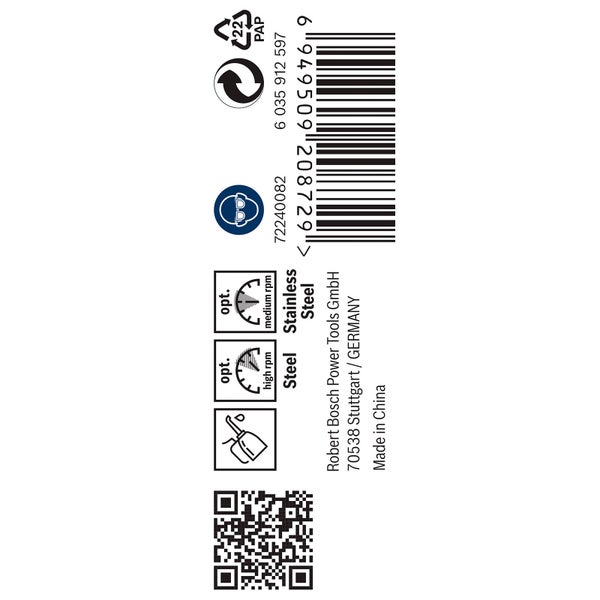 Informationen zu geeignetem Material, optimaler Drehzahl und Barcode