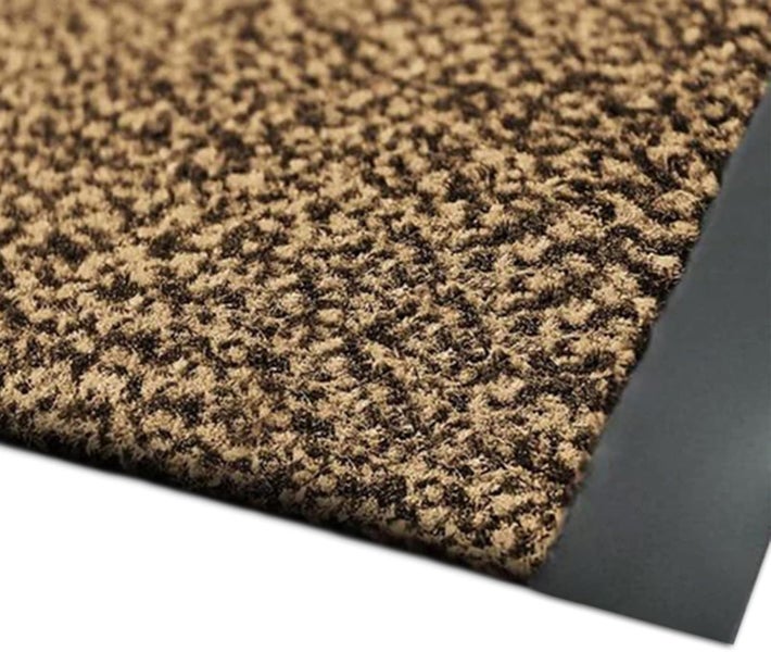 FLOORDIREKT Schmutzfangmatte SKY nach Maß - Breite 200 cm - Ocker-Schwarz