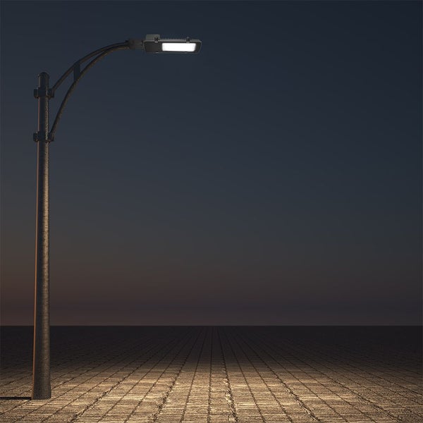 Laternenmast mit LED-Leuchte für den Außenbereich
