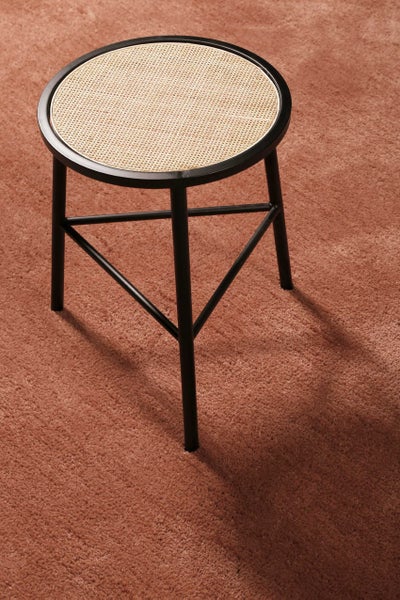 Teppich Rund cognacfarben Hochflor Pisa Homie Living 120 cm rund