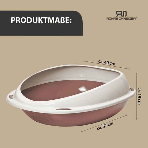 Rohrschneider Katzentoilette Shuttle rosa + Spielkugel 2er-Set