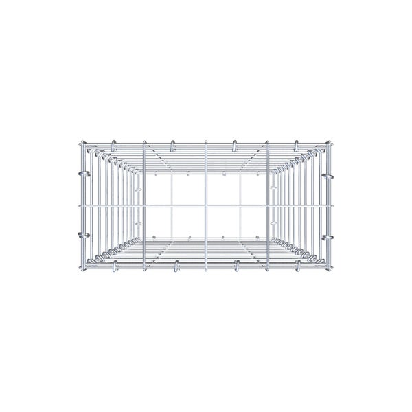 Gabione 100 cm x 40 cm x 20 cm (L x H x T), Maschenweite 10 cm x 10 cm, C-Ring