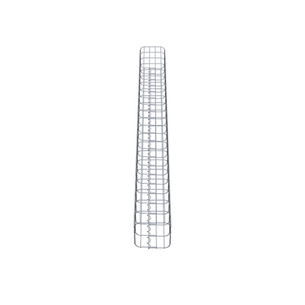 Gabionensäule 22 x 22 cm, MW 5 x 10 cm eckig - Höhe: 2,20 m