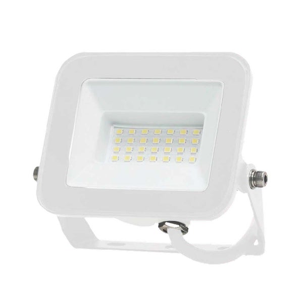 LED-Scheinwerfer - Samsung - IP65 - Weißes Gehäuse - 20 Watt - 1620 Lumen - 4000K - 5 Jahre