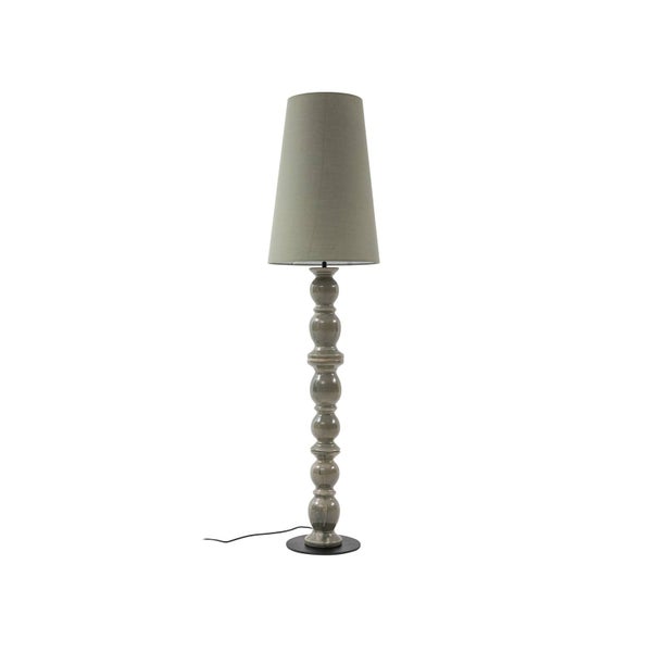 Lucande Stehlampe Lyndorin (Design, Modern) in Grün aus Keramik (1 flammig E27) - Stehleuchte Standleuchte Floor Lamp Wohnzimmerlampe Wohnzimmerleuchte