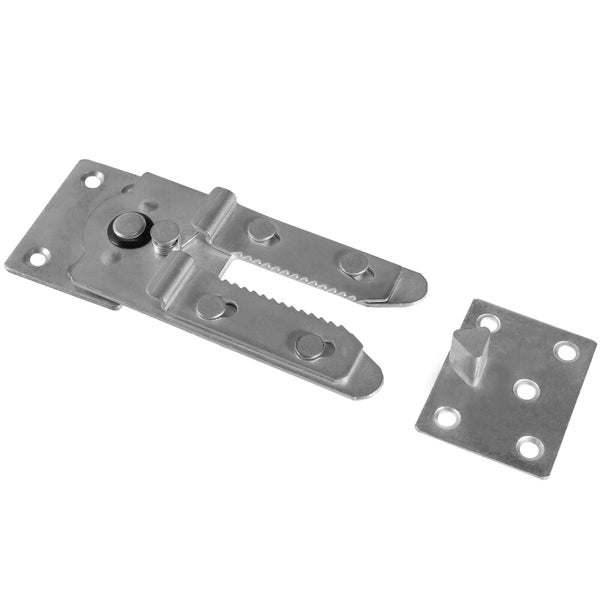Stahl Torriegel mit einstellbarer Rasterung fuer Tore und Gartenpforten zur sicheren Verriegelung.