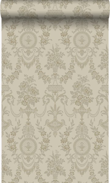 Origin Wallcoverings Tapete Ornamente Taupe - 53 cm x 10,05 m - 326136