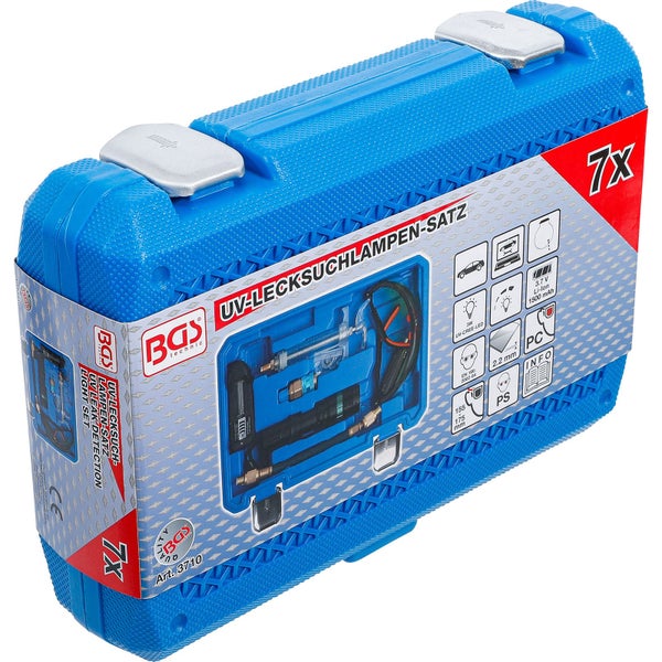 BGS UV-Lecksuchlampen Satz im blauen Koffer