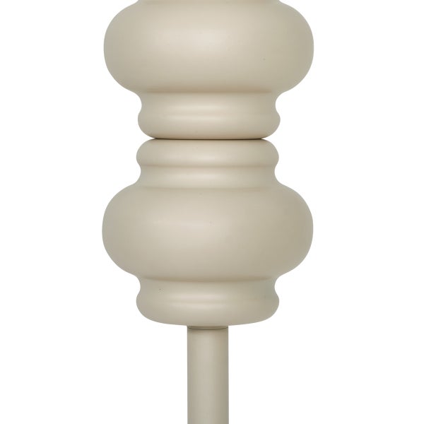 Retro Stehleuchte Beige mit mattiertem Glas - Fedde