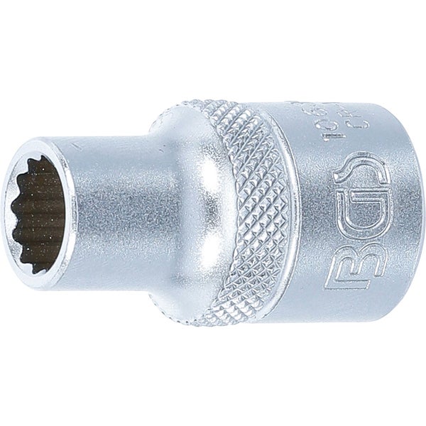 BGS Steckschlüssel-Einsatz Zwölfkant Antrieb Innenvierkant 12,5 mm (1/2) SW 10 mm - 10630