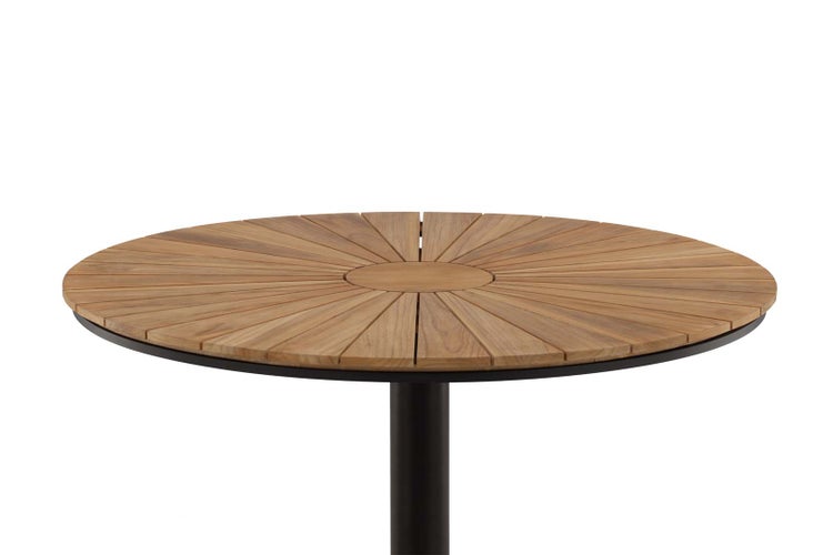 Croft Gartentisch Ø120 schwarz. 120 X 120 X 75 cm