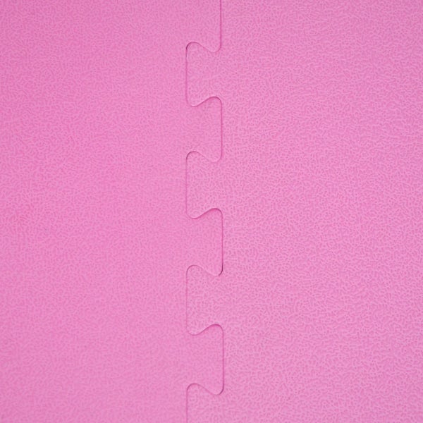 360x180 XL Trainingsmatte mit Rand - 8er Set 90x90 Bodenmatte Pink
