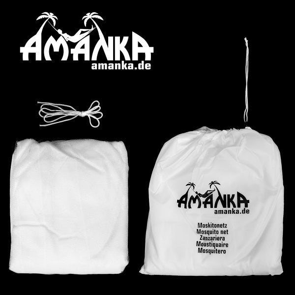 Amanka Moskitonetz mit Aufbewahrungsbeutel und Kordel