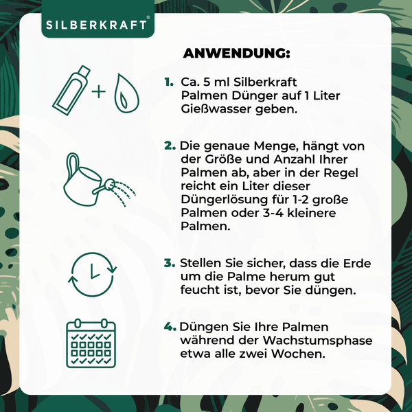 SILBERKRAFT Palmen Bio-Dünger – 1 Liter