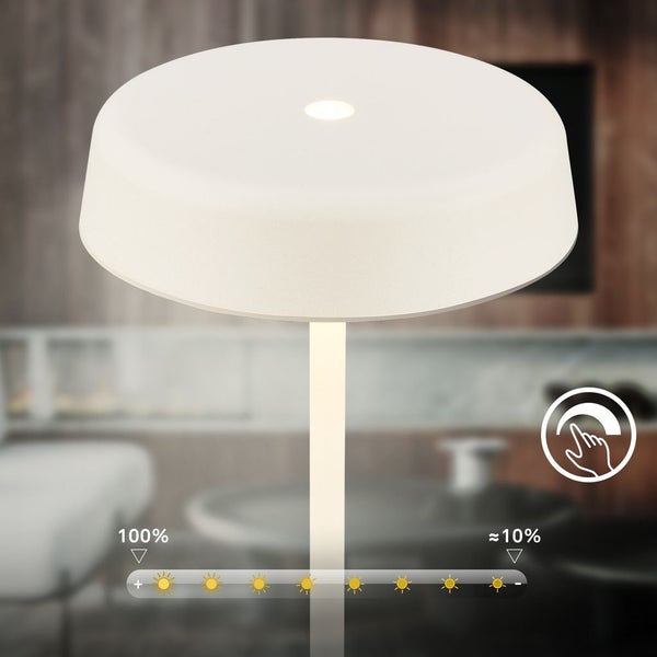 LED Tischlampe Akku LED Tischleuchte Kabellos Dimmbar Touch IP44 Outdoor