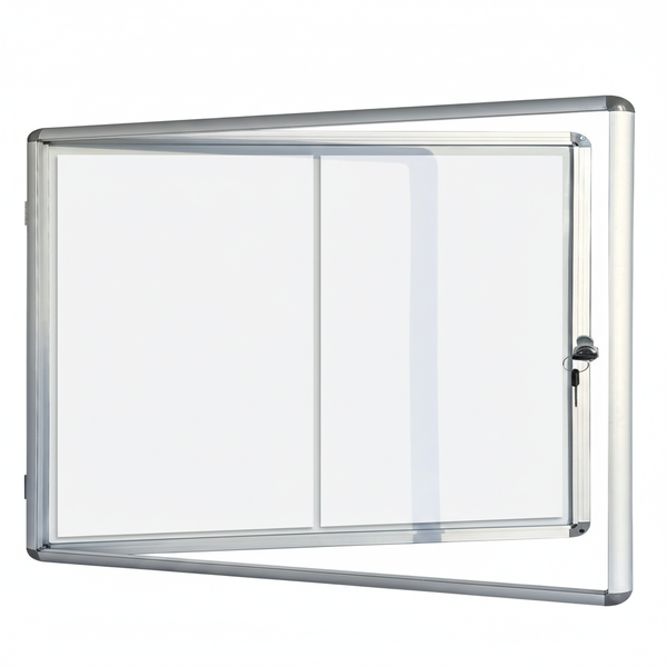 Schaukasten mit Tür und Schloss