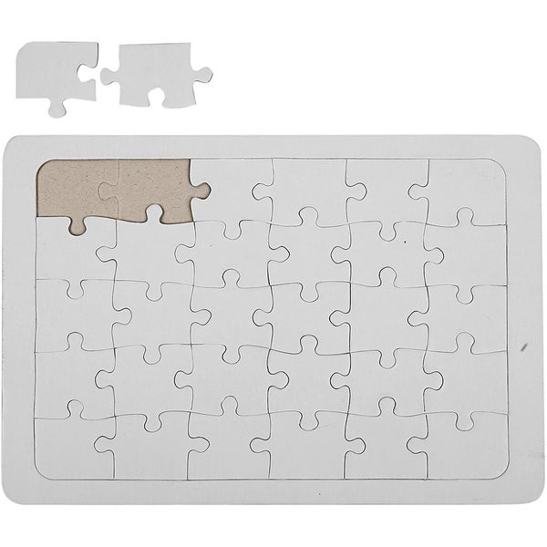 Creativ Company Puzzle, Größe 21x30 cm, weiß, 1 Stk