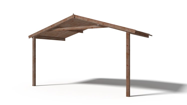 Gartenhaus, Gerätehaus 20m2 - 4x3m - 28mm - Imprägniert