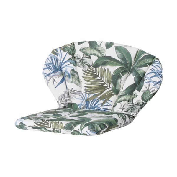 Gartenstuhlauflage Elegance Bliss blau - Ca. 91x70 cm