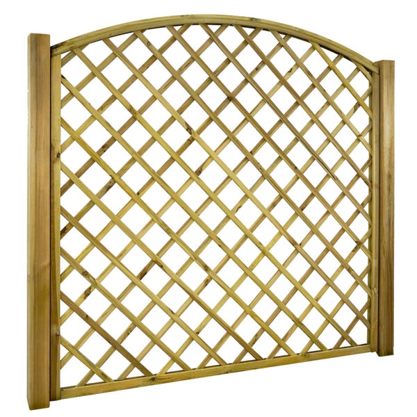 Holzspalier mit gerundetem Oberteil für den Garten