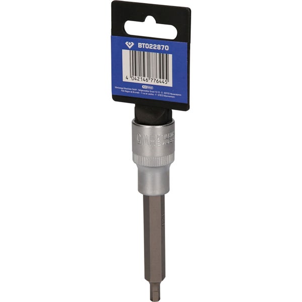 BRILLIANT TOOLS 1/2 Innensechskant Bit-Stecknuss 100 mm lang 5 mm - BT022870