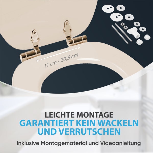 WC-Sitz mit Absenkautomatik Bahamabeige