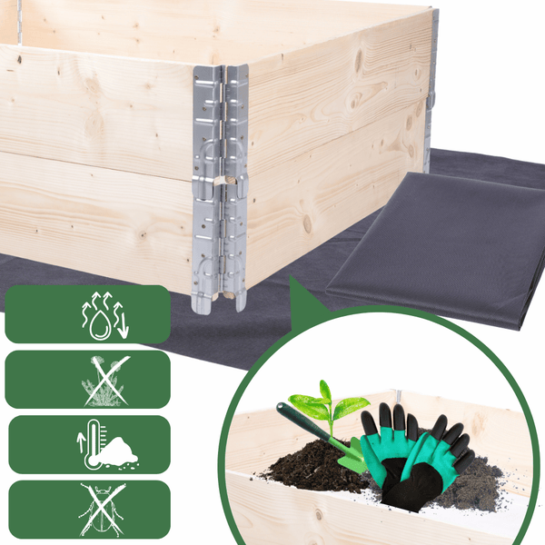 Hochbeetkisten GrowBox HxBxT 20x120x100 cm 1 Ebene Holz Braun