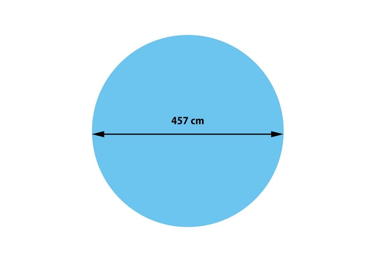 Kreis mit einem Durchmesser von 457 Zentimetern