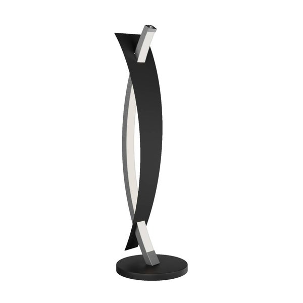 Lucande Tischlampe / Tischleuchte dimmbar, Nachttischlampe Schwarz Gold 1x 10W gesamt Wohnzimmer Schlafzimmer