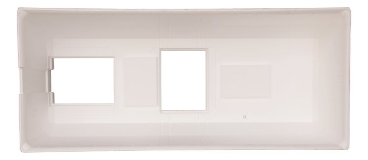 Calmwaters® Wannenträger 170 x 75 cm Modern Square, Passend für Rechteck-Badewanne 170x75 cm, Styroporträger, Schall- und wärmedämmend, Direkt verfliesbar, Badewannenträger in Weiß, 03AX3359