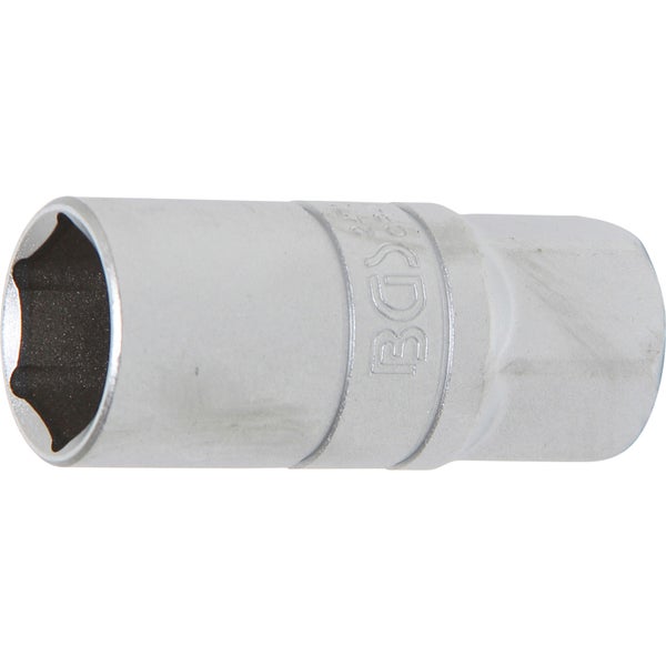 BGS Zündkerzen-Einsatz Sechskant Antrieb Innenvierkant 12,5 mm (1/2) SW 21 mm - 2470