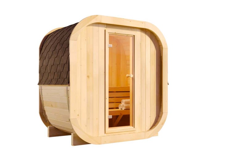 Metall-Werkzeugschrank mit geöffneter Tür, Schubladen und Fachböden, bestückt mit Werkzeugen wie Fluter, Schleifer und Schlauch. Stumpf Logo