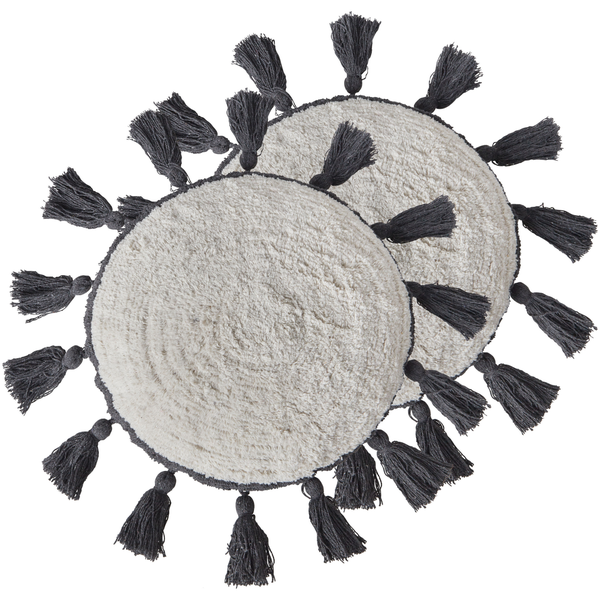 Dekokissen 2er Set THISTLE Baumwolle 40 x 40 cm Cremeweiß