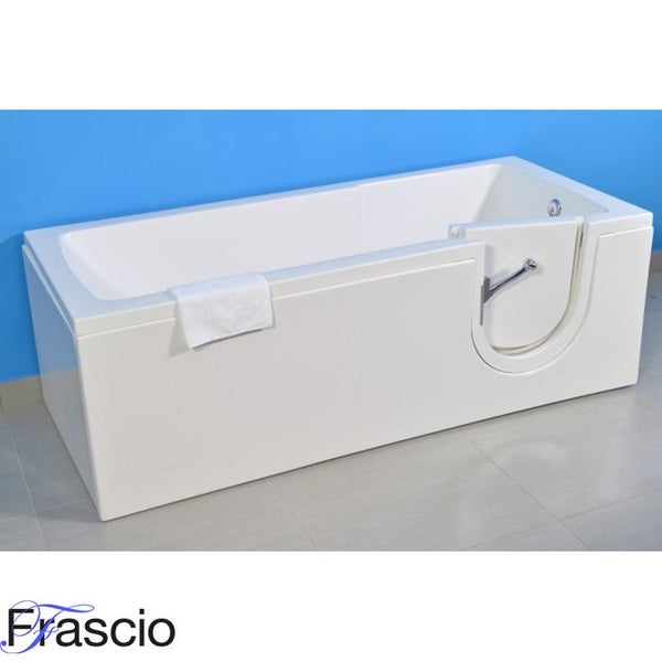 Badewanne mit Tür und Sitz Modell 17 Größe 170x70 cm Linke Version Komplett mit Hydromassage - FRASCIO