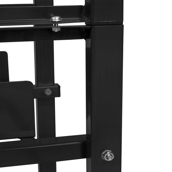 PROREGAL Fassregal für 30-60 Liter Fässer Duo | HxBxT 116x47x65cm | Anthrazitgrau | Regal Fässer Fässerregal Standregal