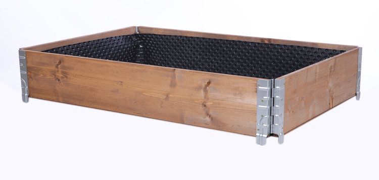Hochbeetkisten GuardBox HxBxT 20x120x80 cm 1 Ebeneninkl. Luftpolsterfolie Braun