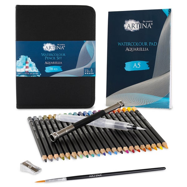 Artina Aquarellia Aquarell-Zeichenset 78 teilig
