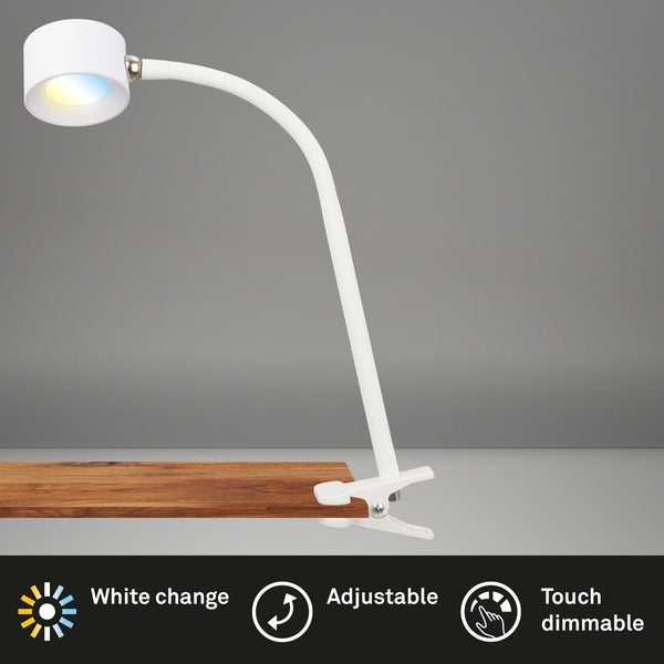 LED Schreibtischlampe Leselampe Klemmleuchte Magnetisch Akku Dimmbar Abnehmbar