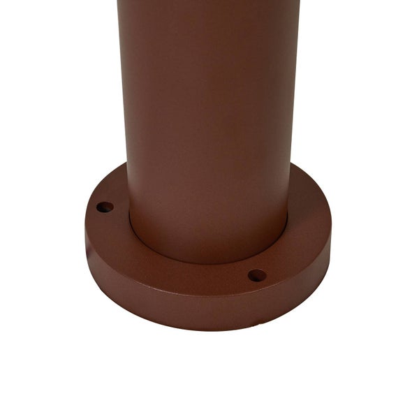 Lucande Mastleuchte außen Alivaro (Modern) in Braun aus Aluminium (1 flammig, E27) - Kandelaber Außenleuchte