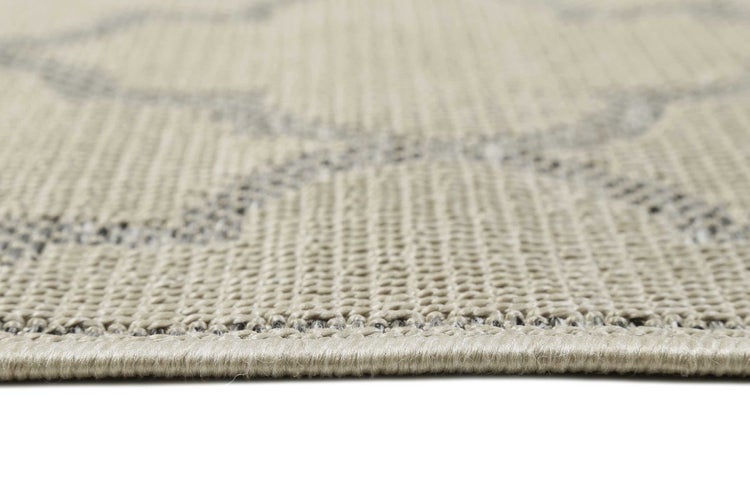 Outdoor Teppich Beige Grau Gleamy WECONhome 160x225 cm