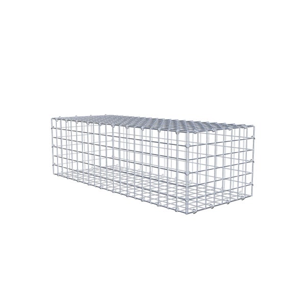 Gabione 100 cm x 30 cm x 40 cm (L x H x T), Maschenweite 5 cm x 5 cm, C-Ring