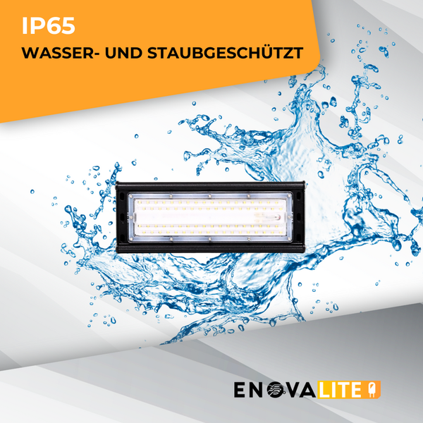 Wassergeschützte und staubgeschützte EnovaLite Leuchte mit Schutzart IP65